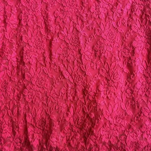 NWT Skye's The Limit Womens Large L Pink Lace Floral Dressy Tank Top Valentine