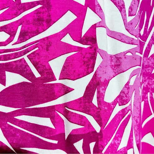 Coolibar Women's Fuchsia and White Patterned Blouse Pink