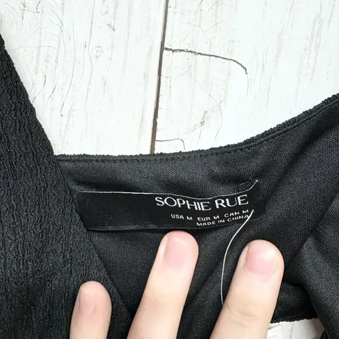 Sophie Rue Dress Women Size M Asymmetrical Sleeveless Black Cut-out Mini NWT