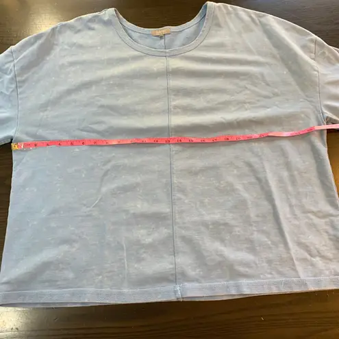 Habitat XXL Blue Cotton Blend Top Casual Comfy Lagenlook Comfort Sweatshirt