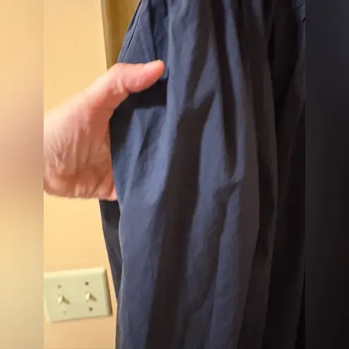 COS Navy Zip-Up Midi Dress