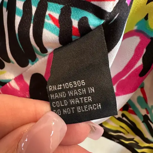 The Collective Works of Berek Art To Wear Zipper Leopard Jacket Plus Size 2X Black