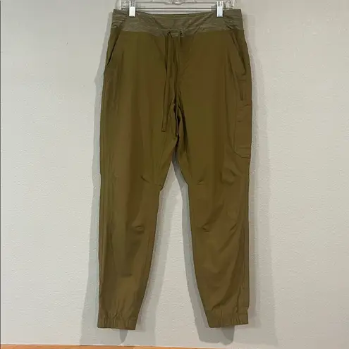 Duluth Trading Co Armachillo stretch high rise jogger pants 8 Green