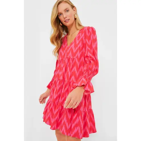 Tuckernuck Pomander Place Ikat Kenzo Mini Dress Hot Pink Size Medium