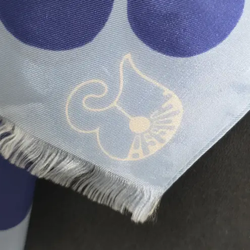 Vintage Pin Up Long Neck Scarf Blue