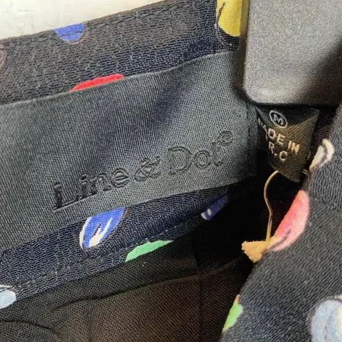 Line and Dot Shorts Womens Medium High Rise Silky Jelly Bean NEW