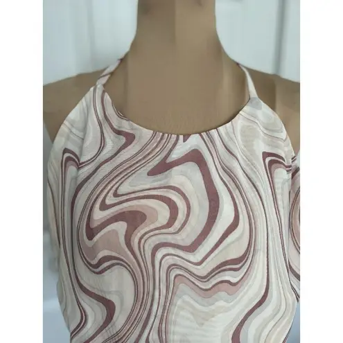 Sadie & Sage Pink Multicolor Halter Style Criss