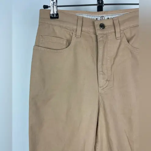 Bogner Khaki Tan High Waist Rough Straight Leg Pants Size undefined