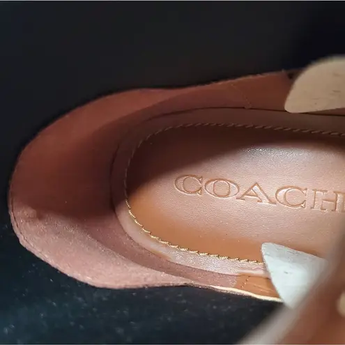 Coach Bootie Signature coated canvas