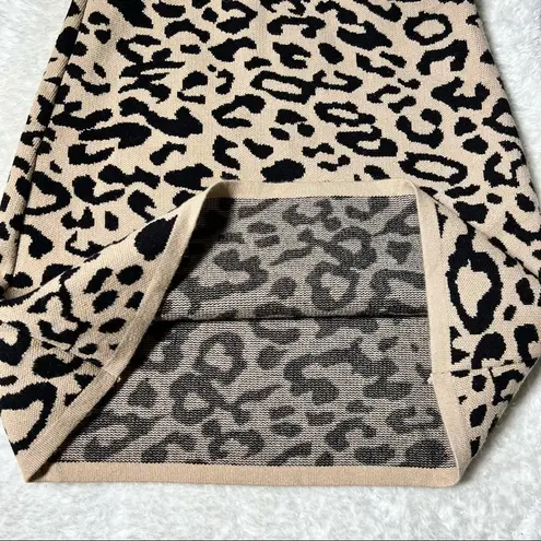 Chicwish NWT Chic Wish Leopard Print Knit Flare Skirt