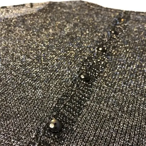 Black & Silver Metallic Rear Button