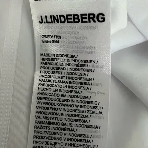 New J. Lindeberg Women's Gisele Golf Skirt White Large