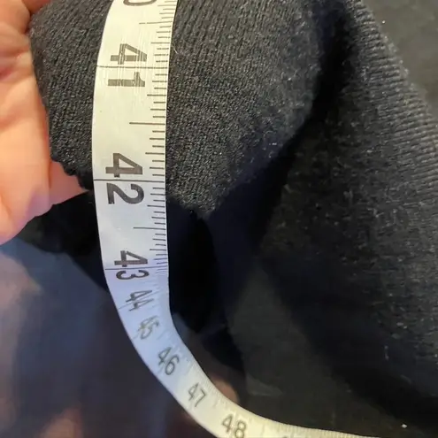 Evereve Women's Black Knit Hoodie Sweater Dress Size L Loungewear Casual