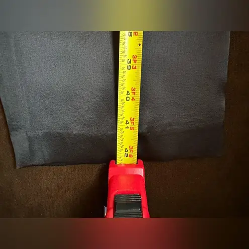 Black No Tag Satin Straight Leg Pleated In Front Elastic Waist Dress Pants Sz 8