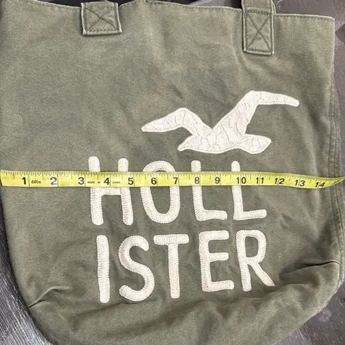 Hollister  Olive Green Canvas Tote