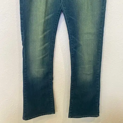 Diesel  Green Blue Denim Bootcut Jeans EUC Sz 28 Italian Vintage Y2K