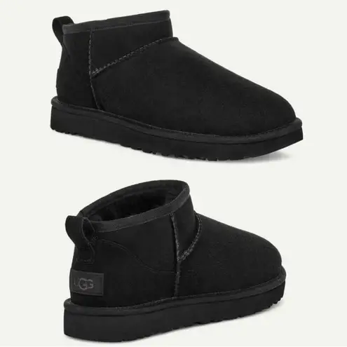 UGG NIB Classic Ultra Mini in Black Women’s Size 7