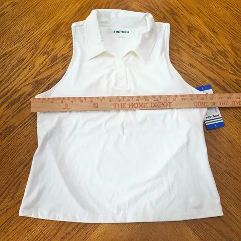 Tretorn ladies sleeveless polo with built-in bra nwt