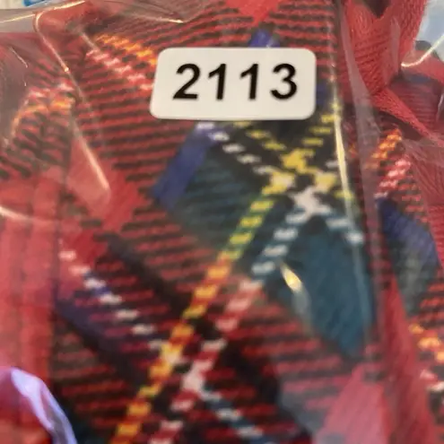 Source Unknown Red Tartan Plaid Pajama Pants Women's Large Holiday pjs - Image 14