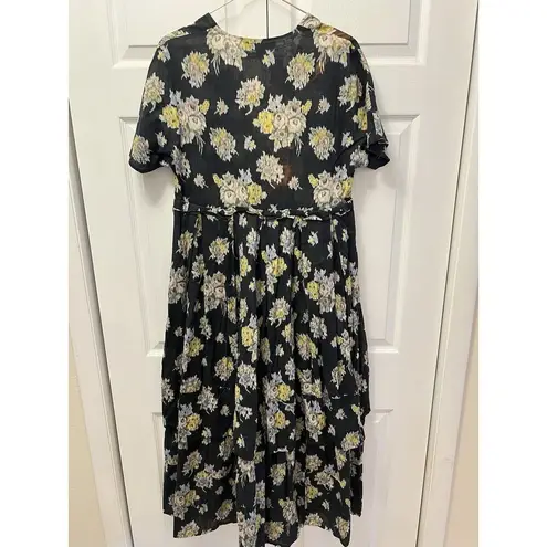 Brock Collection Floral Printed Quintina Dress Size 8 Multi Colored Midi $2340