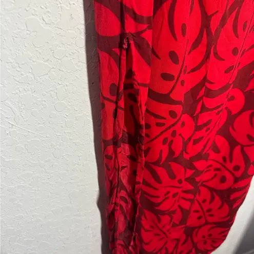 Mikoh  Palm Leaves Swimwear Coverup Dress Size Small