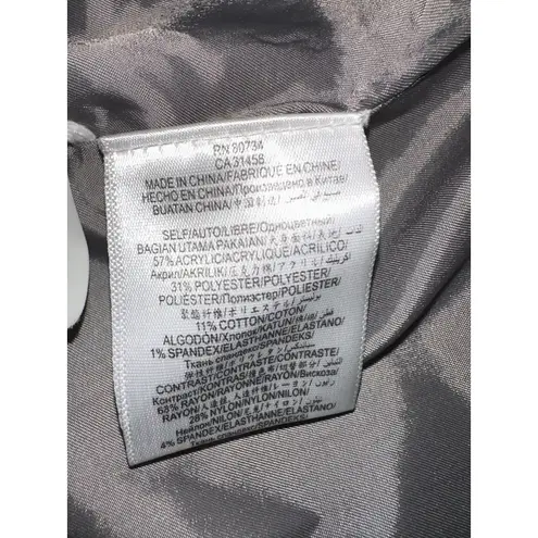 BCBGMAXAZRIA Candice Draped Open-Front Crop Jacket Blazer Tweed Dove Combo Sz S