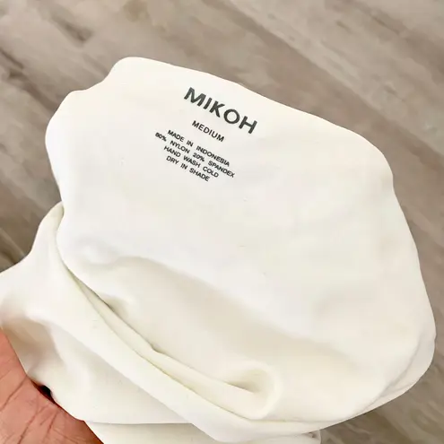 Mikoh NWOT White Cut Out One Piece Bikini M