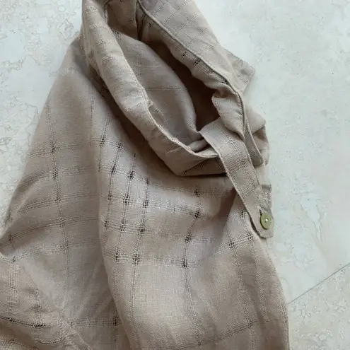 Charter Club Light Taupe Casual Button-Down Shirt