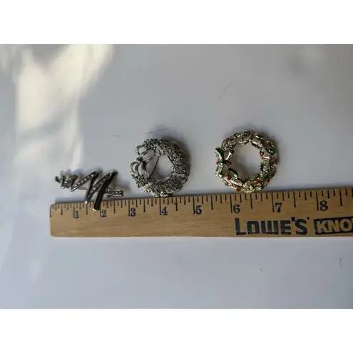 Set 3 Vintage Christmas brooch