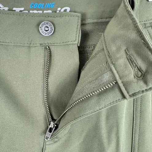 Dickies Cooling Temp-IQ Green Lightweight Shorts Pockets Women's Size 10