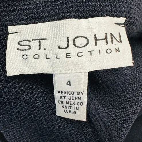 St. John Collection Santana Knit Pull-on Pants Women’s 4 Career Black