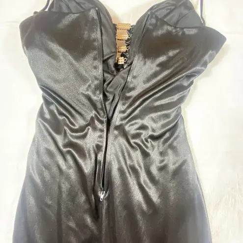 Sexy Ruched Hourglass Black Dress Rhinestones 5/6 Formal Prom Evening Gown