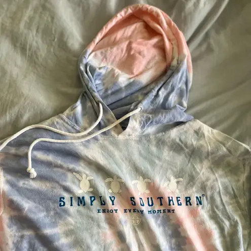 Simply Southern tie-dye turtle hoodie, size small