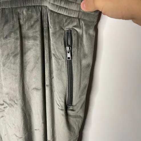 SKIMS  Velour Sweat/Track Pants Gray Pull On Lounge Elastic Waist Size 4X