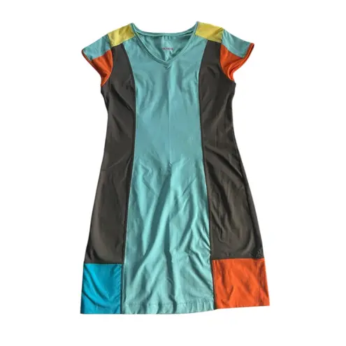 Title Nine Gidget Color Block athleisure tennis golf dress sporty hiking Size S