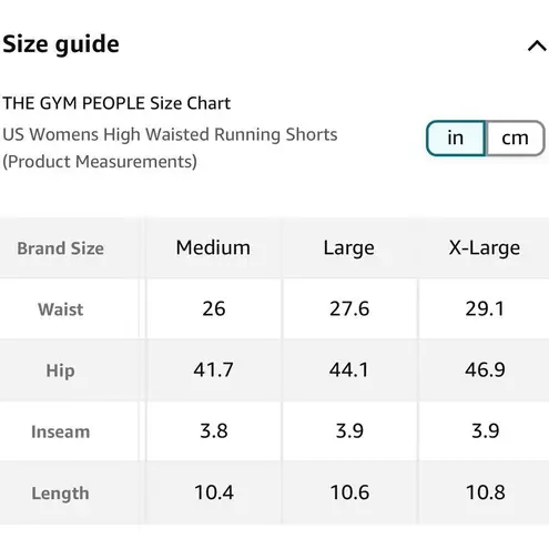 THE GYM PEOPLE High Waisted Running Shorts Ink Blue Size L New With Tag Size L