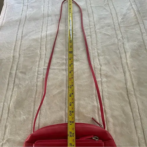 Stone Mountain  Red Leather Crossbody Small Handbag