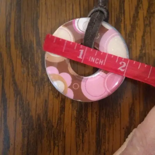 *5/$25 sale* Vintage reversible washer necklace Pink