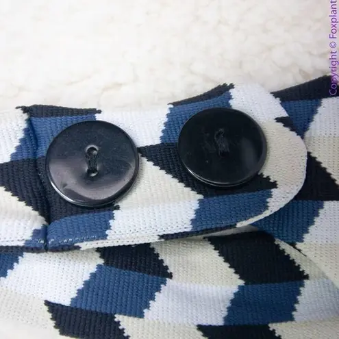 NEW Seea x Free People Georgia bikini top chevron blue black, XS