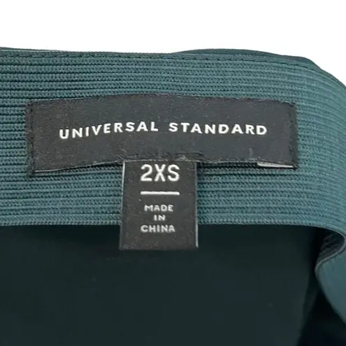 Universal Standard Diane Satin Bias Skirt Deep Sea US 6-8 Midi