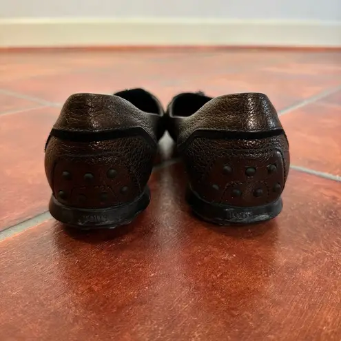 Tod's Leather Imaginative Zipper Loafers Size 7.5