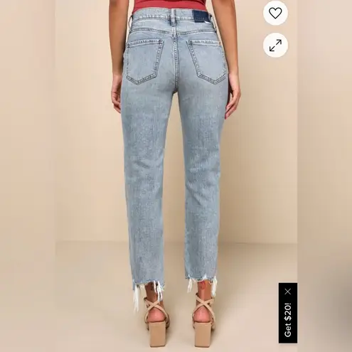 DAZE DENIM Straight Up Light Wash High