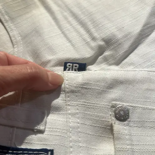 Victoria Beckham white denim skirt