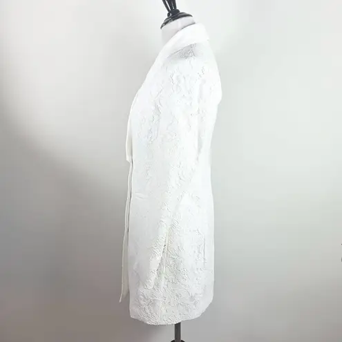 Rebecca Vallance Harriet Bridal Lace Blazer Dress Mini White Size 4