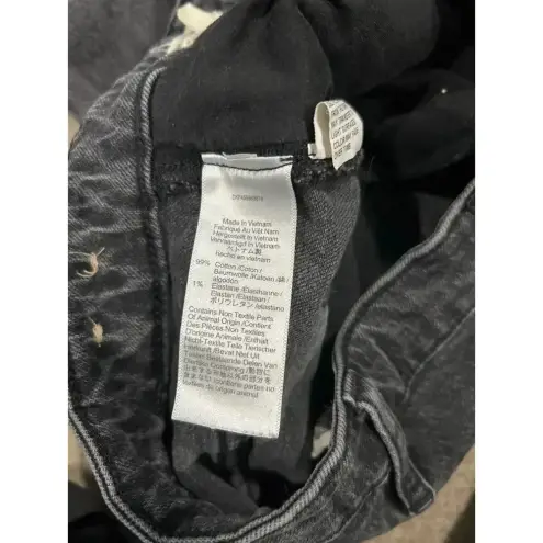 Madewell  The Curvy Perfect Vintage Jeans Black High Waist Ankle Size 29 Tall