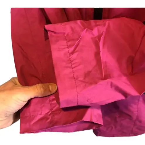 Woman Within hooded pink trench rain coat size 18-20