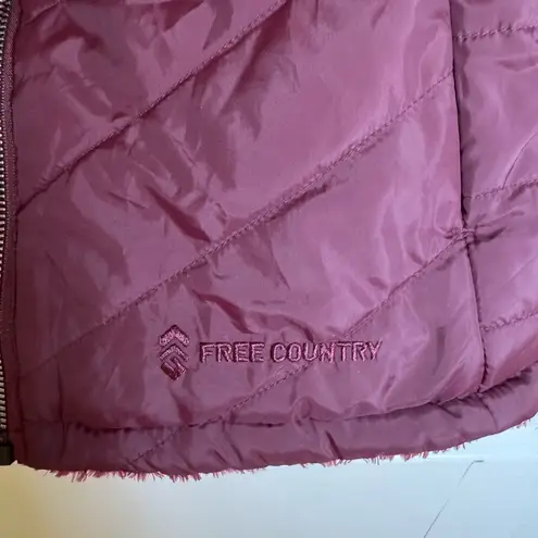 Free Country Womens Reversible Brick Red Vest Small