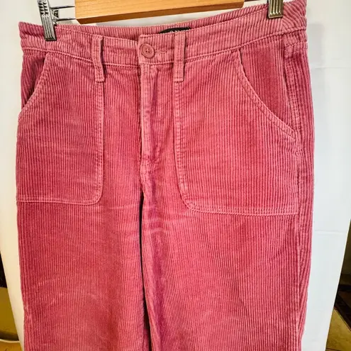 a.n.a . Women's Pink Corduroy Extra Wide-Leg Pants Size 6 Rose Color Sailor Pants