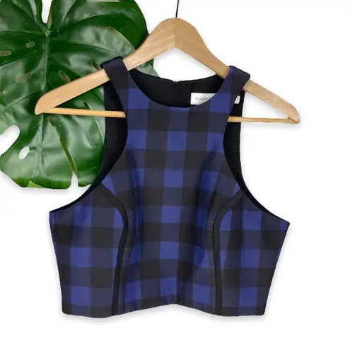 Finders Keepers Gingham Check Structured Top