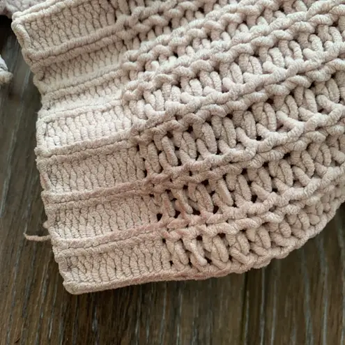 Miracle USA Pink crocheted hoodie by Miracle, size S/M